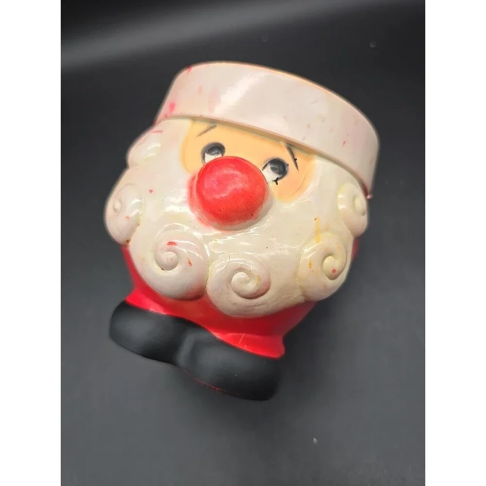 Vintage Chubby Santa Pillar Candle Holder Hong Kong
